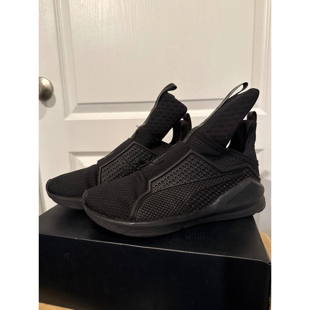 PUMA Fenty by Rihanna Ankle High Trainer Sneakers Black Womens Shoes